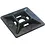 Self-adhesive Mounting Plate Black for Cable Ties and Steel Cable up to 1.2mm Tiemount