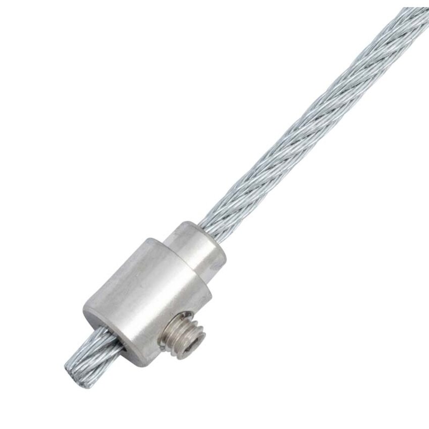 Wire fastener with Allen bolt | Schraubnippel | Cable nipple