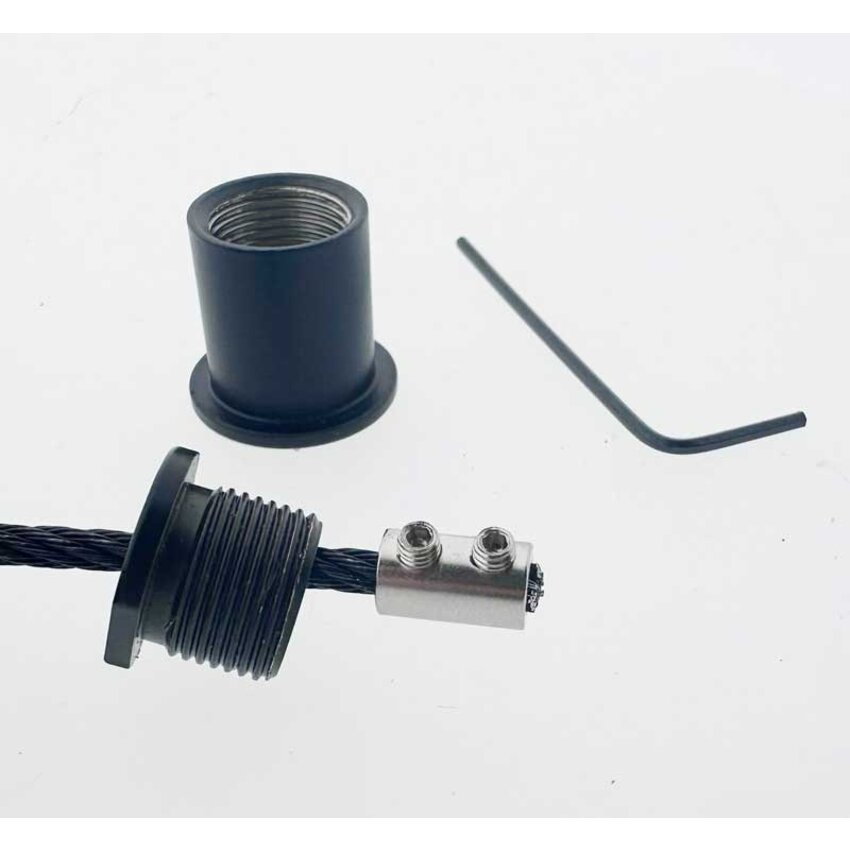 Black extractor hood suspension system bundle