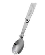 Spork - a spoon and fork in one - always handy on the go.