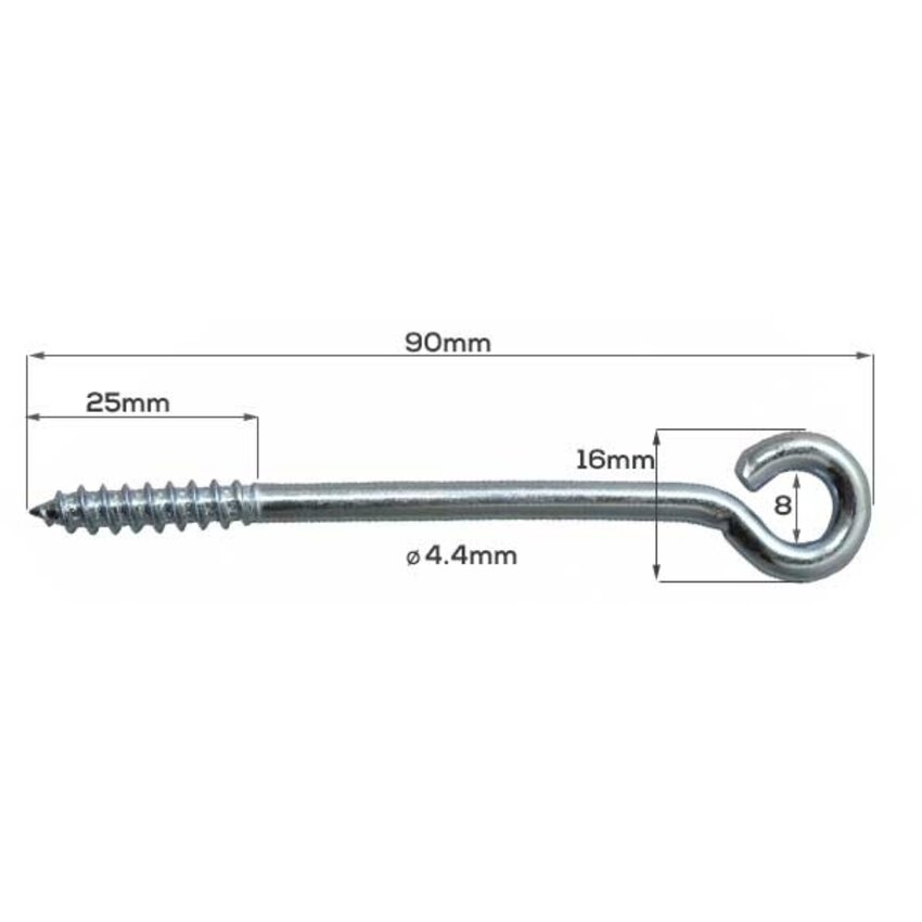 Rolleye 4,40x90 galvanised