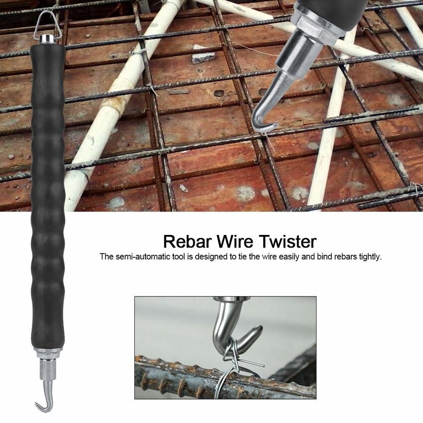 Hochwertiger Drillbinder Sackzieher Schwarz - Sackverschließer - 30cm