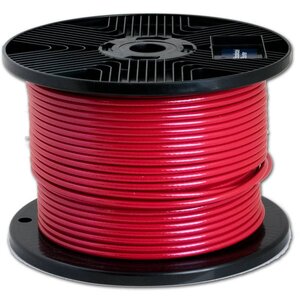 Steel wire rope PVC 3/4 mm Red 500 m