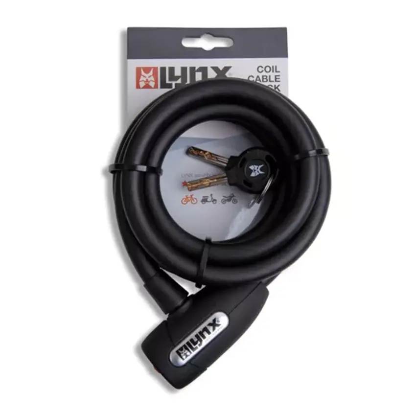 Kabelschloss 12x180cm mit 2 Schlüsseln