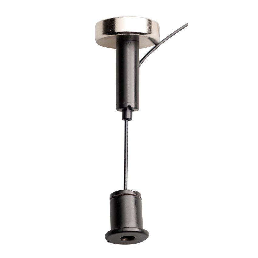 Magnetic Hanging System, Black with Chrome Magnet Attachment