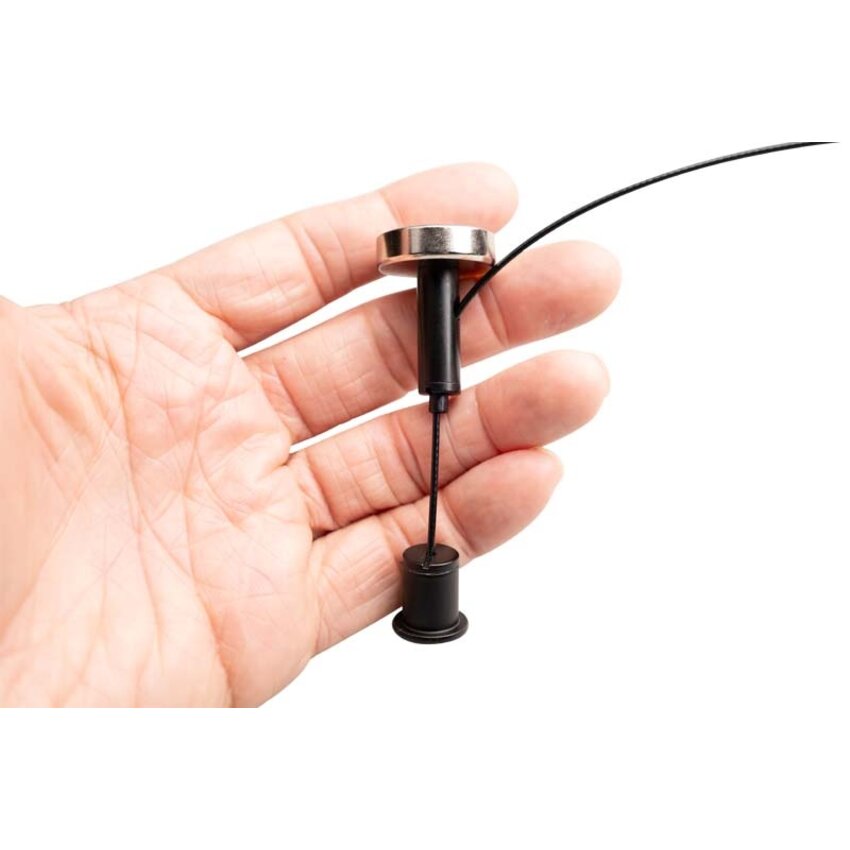 Magnetic Hanging System, Black with Chrome Magnet Attachment