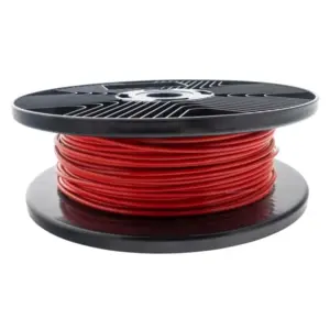 RVS Staalkabel 2/3 mm Rood geplastificeerd 100 meter