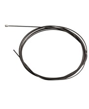 Schwarzes Stahlseil mit Endstopp, 1,2 mm dick und 2 Meter