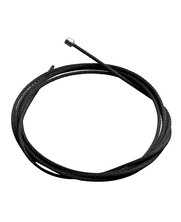 Black Steel Cable with End Stop, 2,5mm Thick and available in 1, 2 or 3 meters long