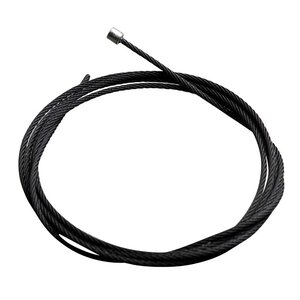 Technx Schwarzes Stahlseil 2,5mm mit Endstopp
