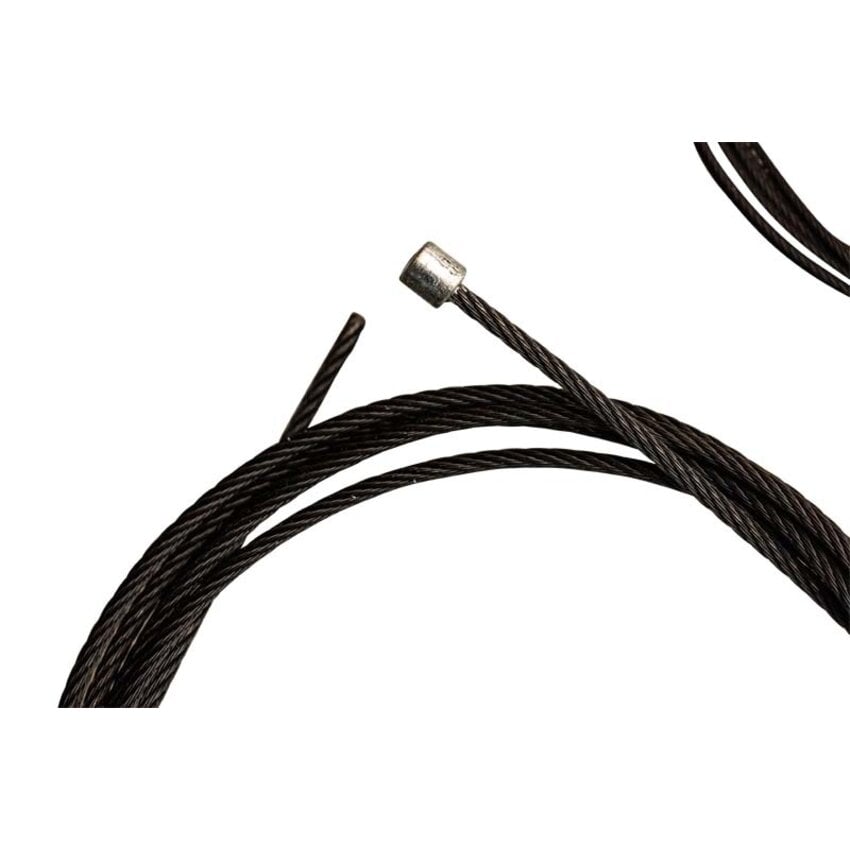 Zwarte staalkabel 2,5 mm met eindstop – 1, 2 of 3 meter – direct klaar