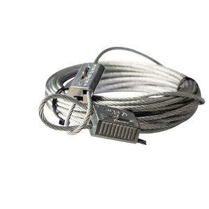 Zip Clip Stahlseil 3mmx10m mit 2 Kabelgreifern