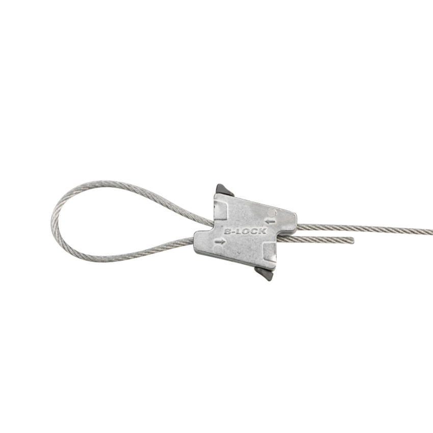 B-Lock pakket met 30 automatische draadklemmen en staalkabel 1,5mm x 50m