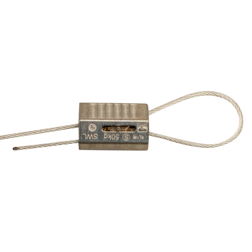 Package with Zip Clip Rize Automatic Cable Gripper 2mm and Zip Clip Steel Cable 25m