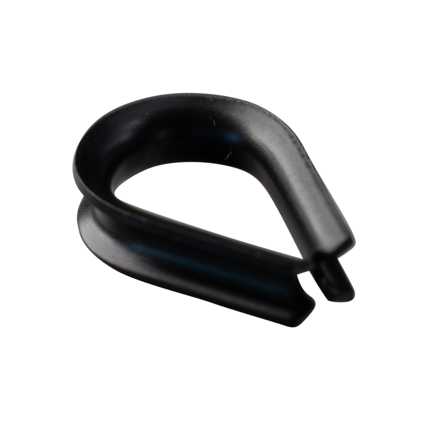 Schwarze Kauscheen Edelstahl Niro rostfrei 3mm