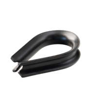 Schwarze Kauscheen Edelstahl Niro rostfrei 3mm