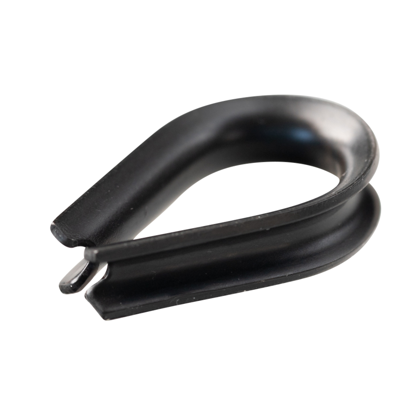 Schwarze Kauscheen Edelstahl Niro rostfrei 3mm