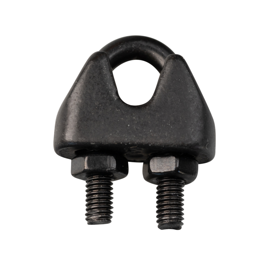 Black Wire Rope Clips Stainless 3mm with nuts