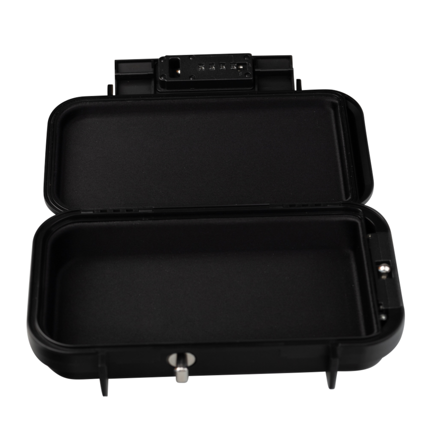 Safe with PVC steel cable attachment 6mm x 50cm for the secure storage of valuables.