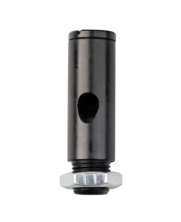 Mounting point for steel cable with power throughput.