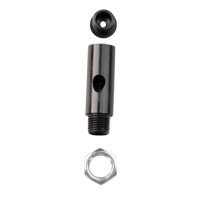 Mounting point for steel cable with power throughput.