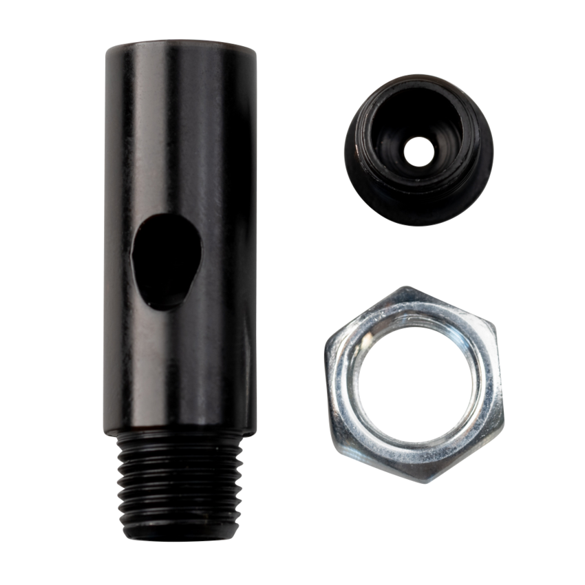 Bevestigingspunt voor staalkabel met stroomdoorvoer.