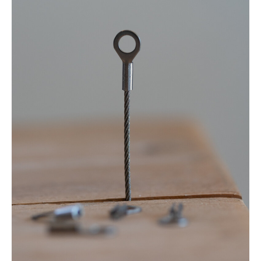 Inox-Öse 6mm für 2mm Kabel - 304 RVS Befestigung