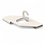 Clip for suspended ceilings, white, with open eye
