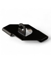 Clip Black for suspended ceilings, white, with open eye