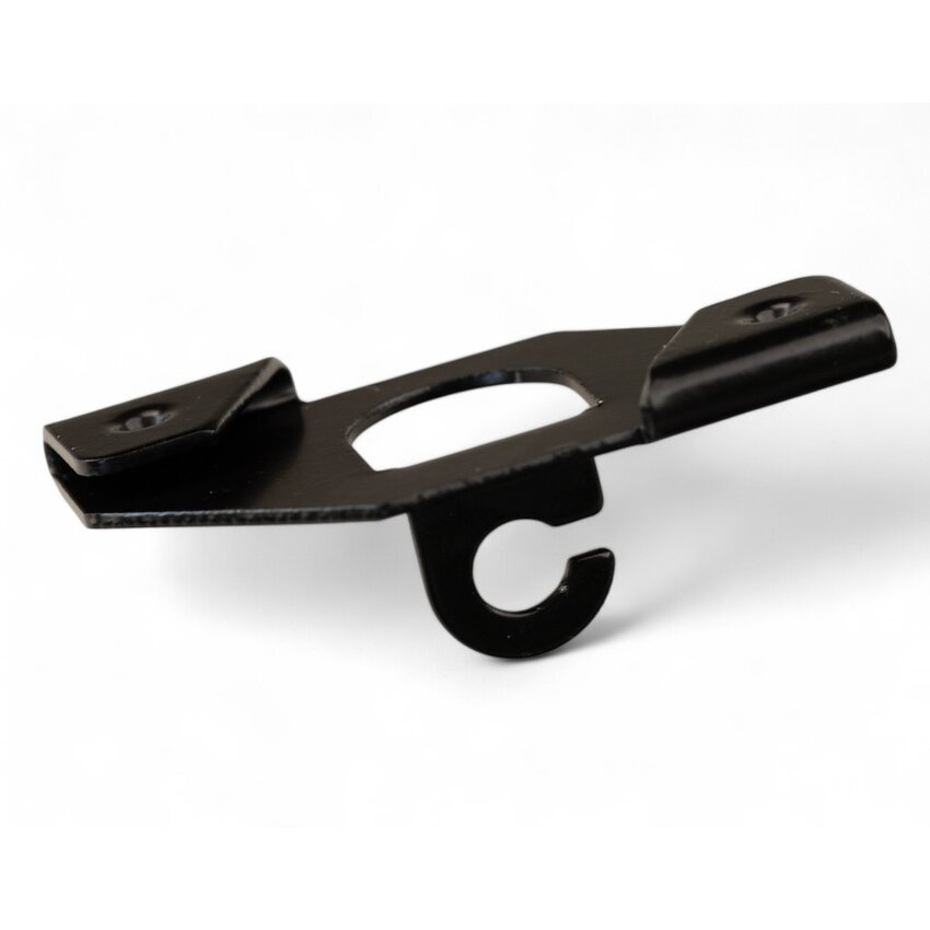 Clip Black for suspended ceilings, white, with open eye