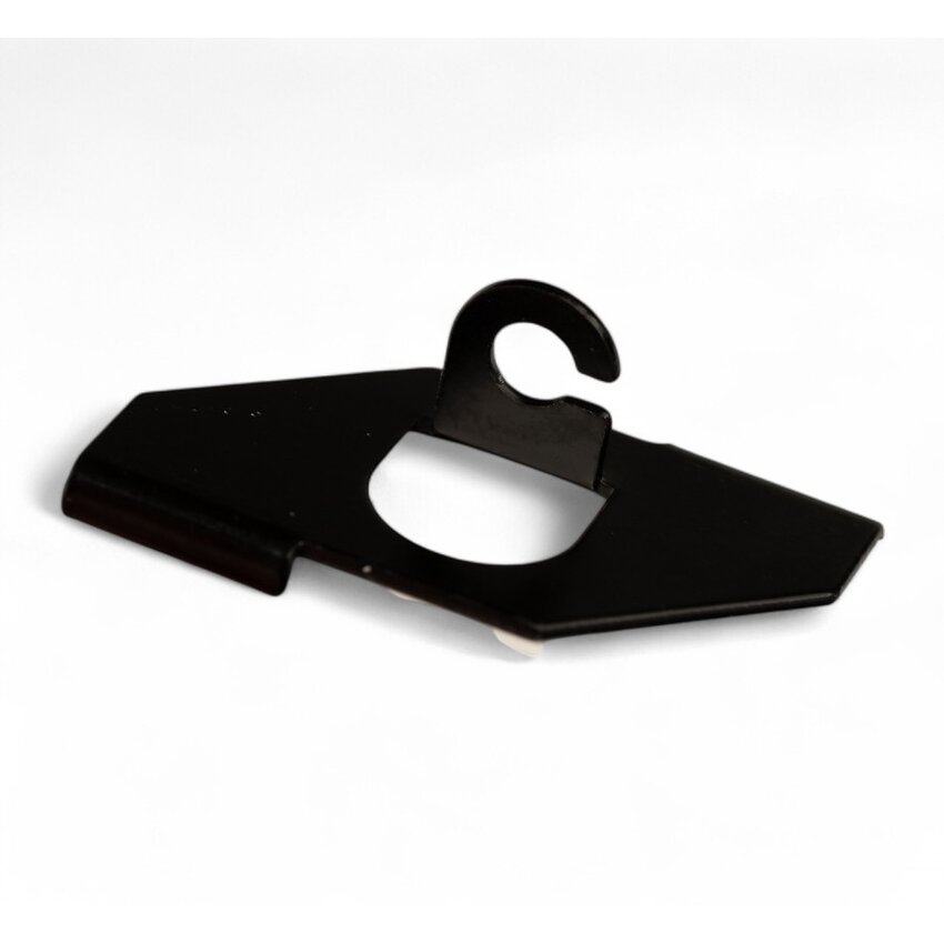 Clip Black for suspended ceilings, white, with open eye