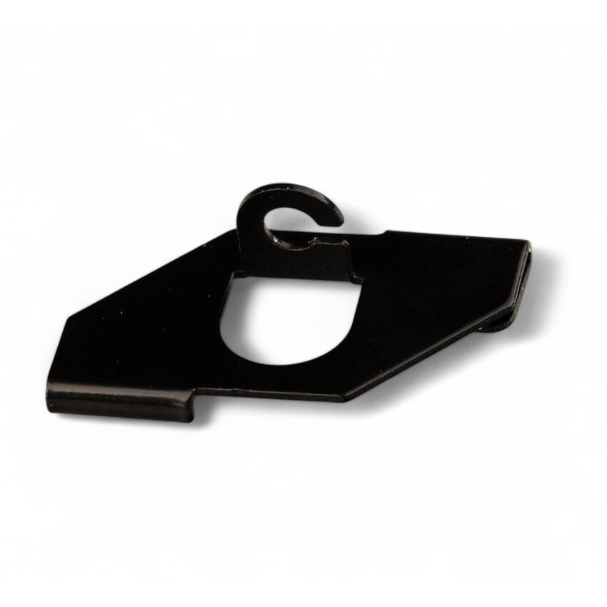 Clip Zwart voor systeemplafonds, wit, met open oog