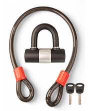 Cable Lock 1 Meter Security Lock XL 20mm Thick – with U-Lock and 2 Keys