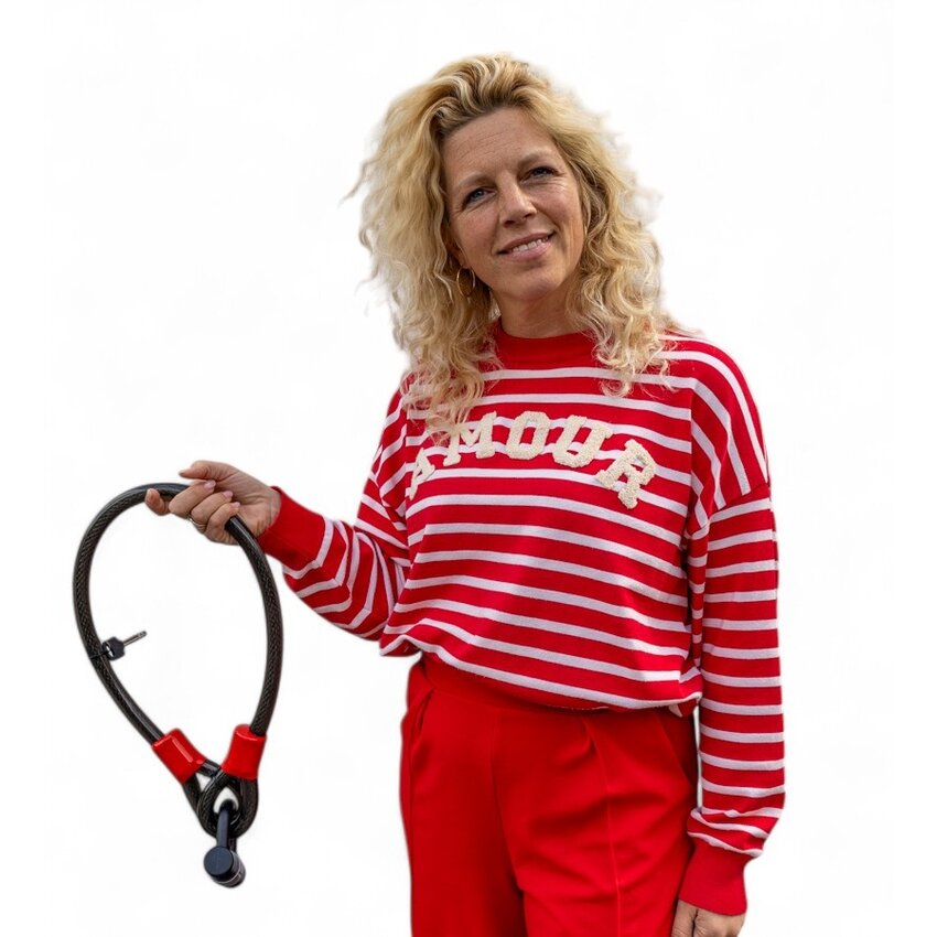 Kabelslot 1 meter veiligheidsslot XL  20mm dik - met beugelslot en 2 sleutels