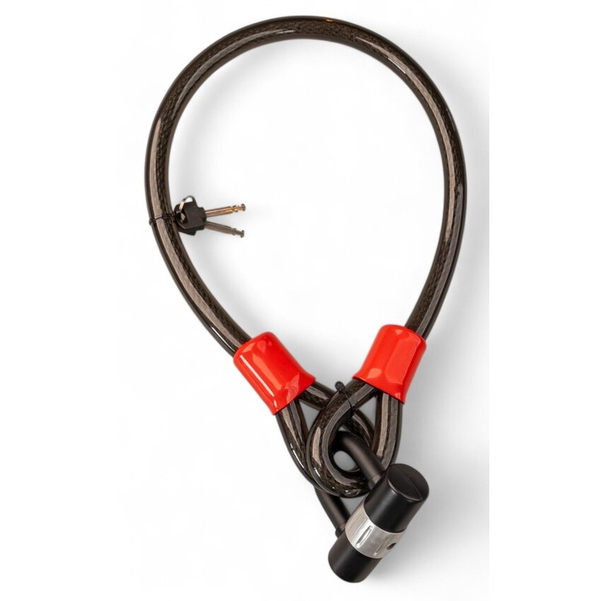 Kabelslot 1 meter veiligheidsslot XL  20mm dik - met beugelslot en 2 sleutels
