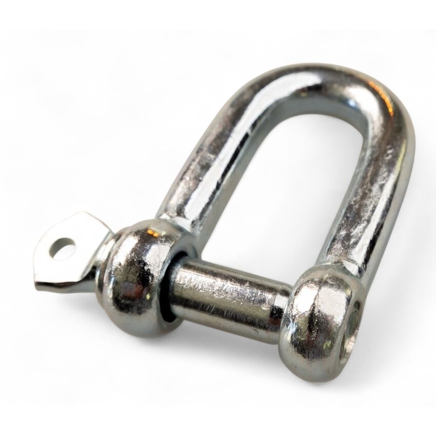 10 mm bow shackle in galvanized steel – durable link for cables and chains