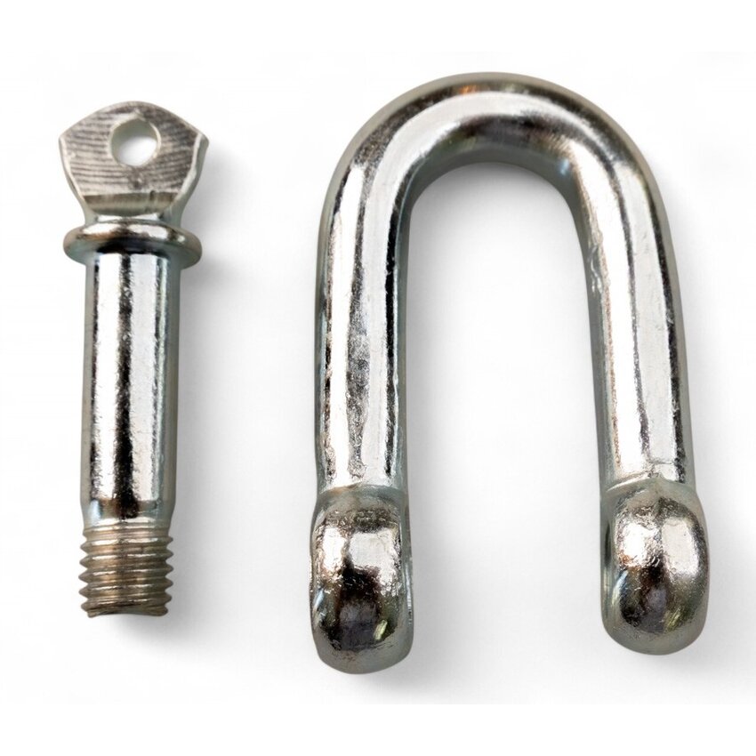 10 mm bow shackle in galvanized steel – durable link for cables and chains