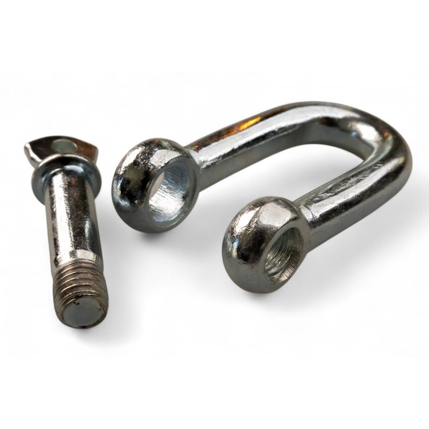 10 mm bow shackle in galvanized steel – durable link for cables and chains