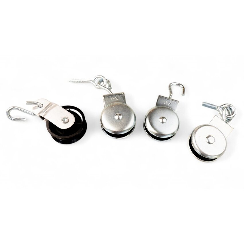 Deelbare V-Katrol 40 mm | Aluminium Katrol met Haak voor Zonwering en Markiezen