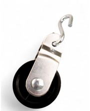Deelbare V-Katrol 40 mm | Aluminium Katrol met Haak voor Zonwering en Markiezen