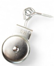 Markisenhangrolle Holzgewinde-Ringschraube Polyamidrad 32 mm