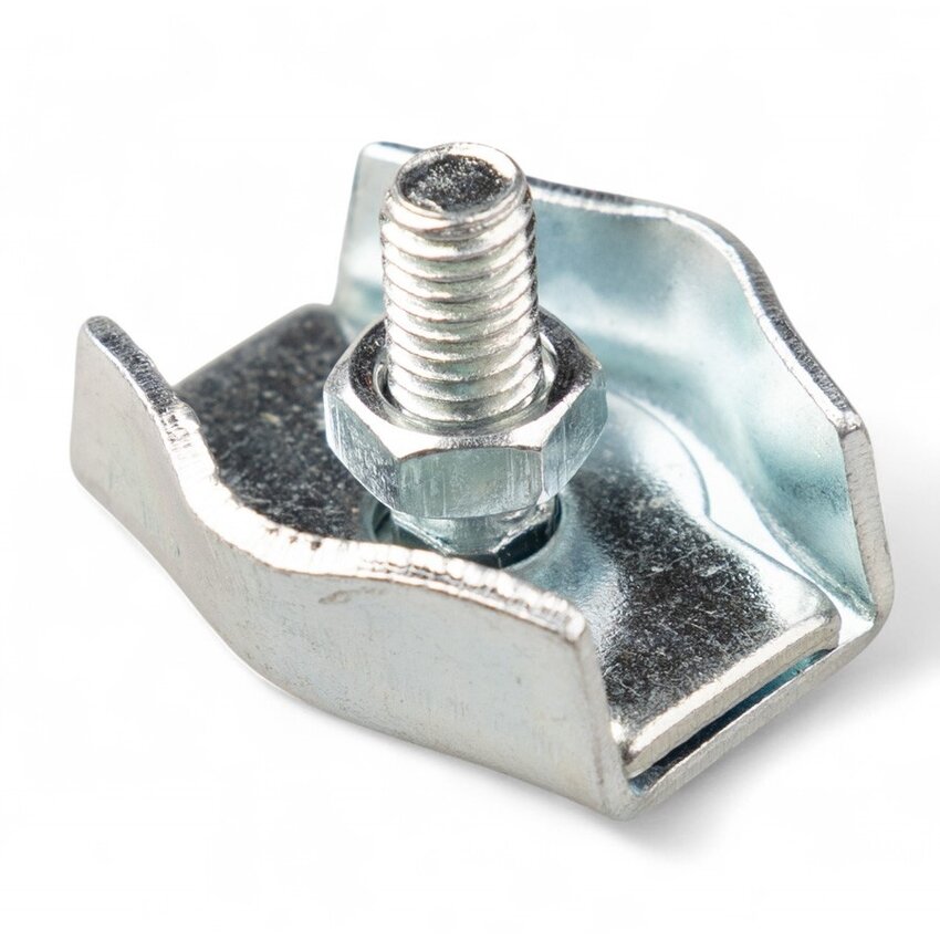 Stahldrahtklem verzinkt 4mm simplex