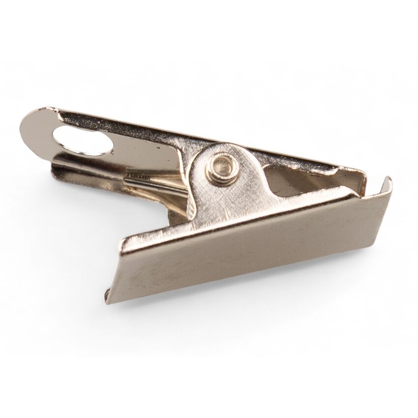 Metal clip with perforation