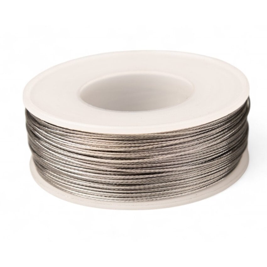 Steel cable 0.5 mm stainless steel 100 meters with thin PVC coating