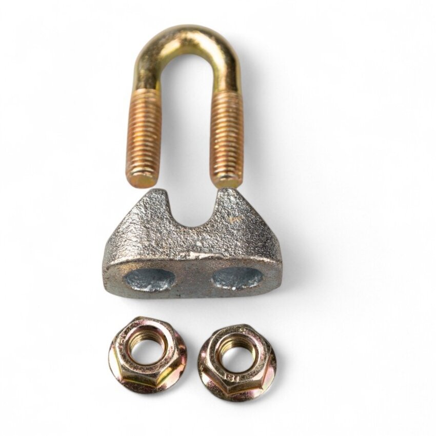 Draadklem met moeren voor staalkabel  6,5mm - DIN EN 13411-5