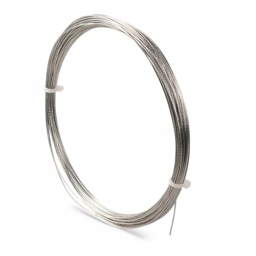 Staalkabel 1,2mm 5 meter gebundeld