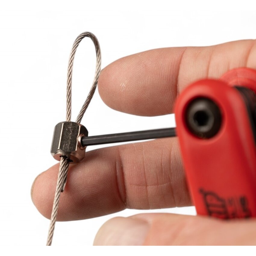 Mini dubbele draadklem met inbusbout voor 1.5mm