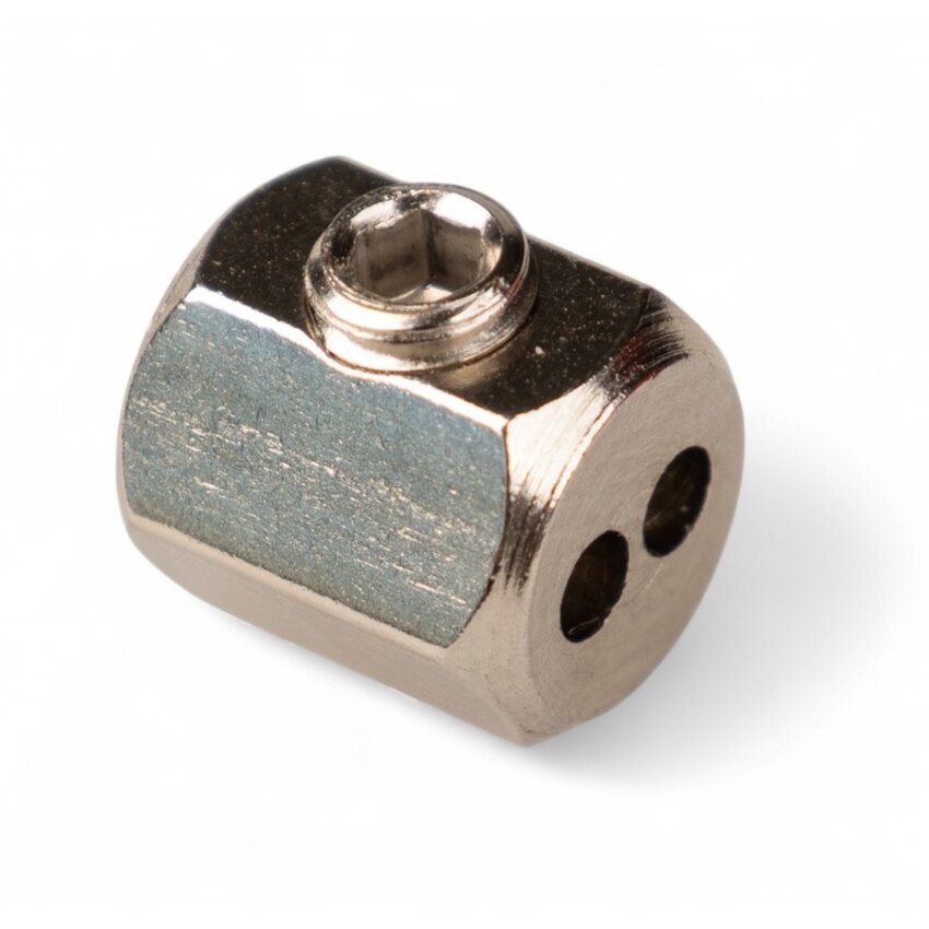 Mini dubbele draadklem met inbusbout voor 1.5mm