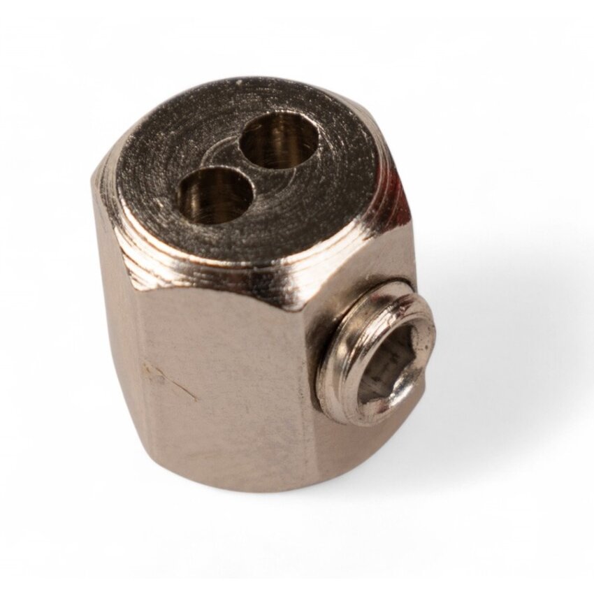 Mini dubbele draadklem met inbusbout voor 1.5mm