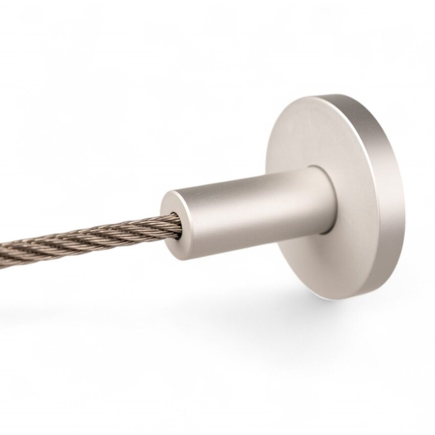 Wandhalterung für Stahlseil mit dreifacher Innensechskantschraubklemme